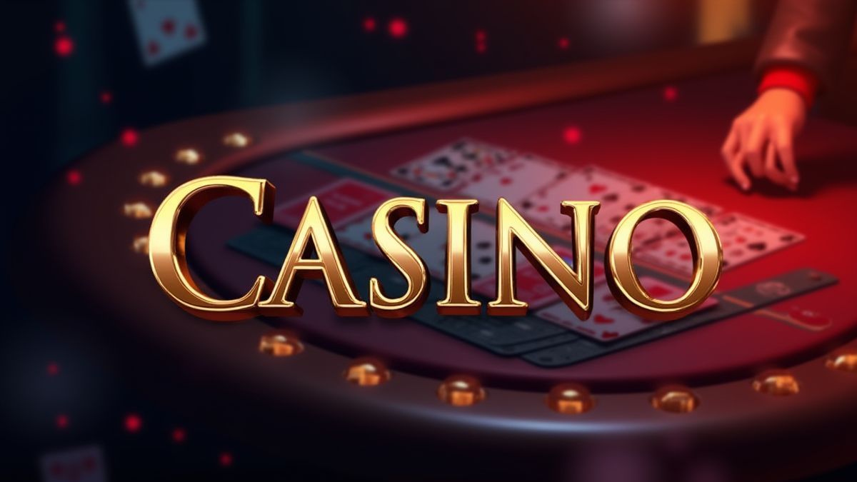 Elegante casino-interface met opvallende graphics en pokerkaarten.