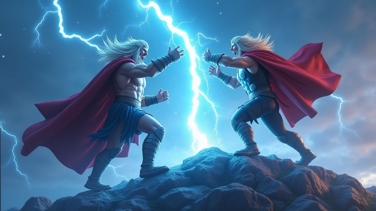 2 Gods Zeus vs Thor