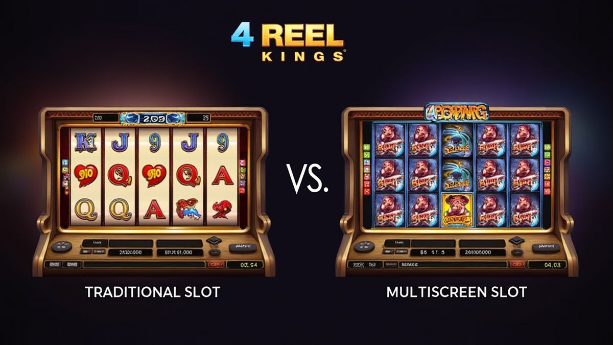 Comparison between traditional slot and multi-screen slot.