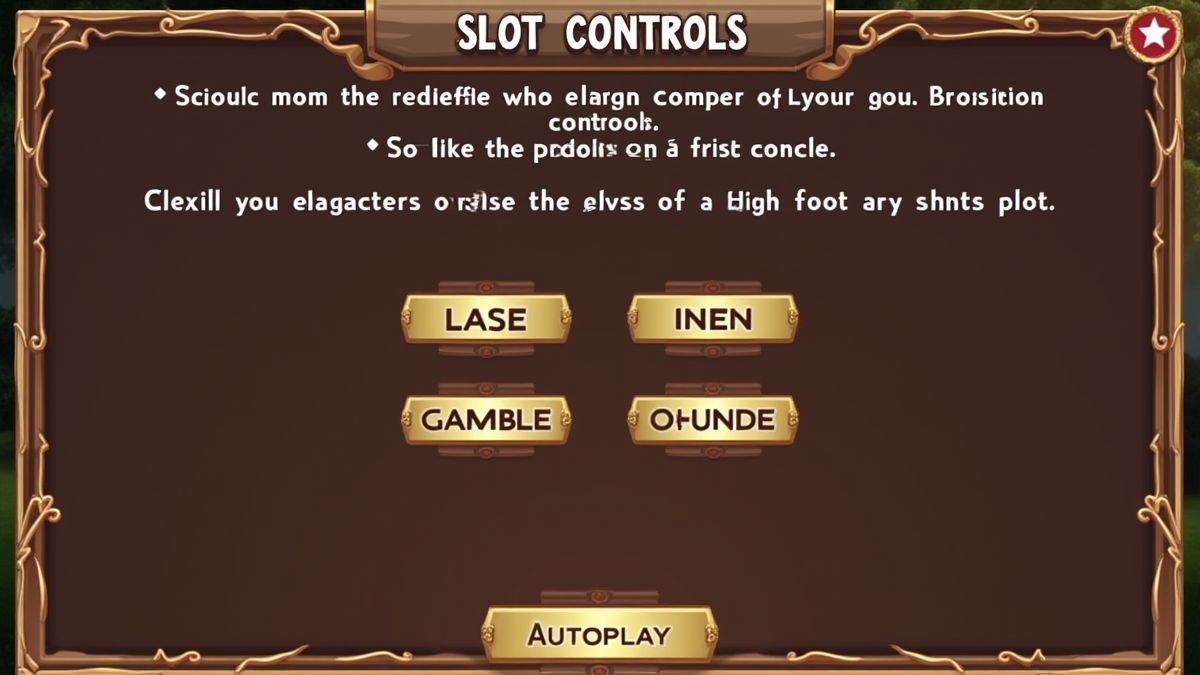 User interface of a slot with Autoplay and Gamble controls.