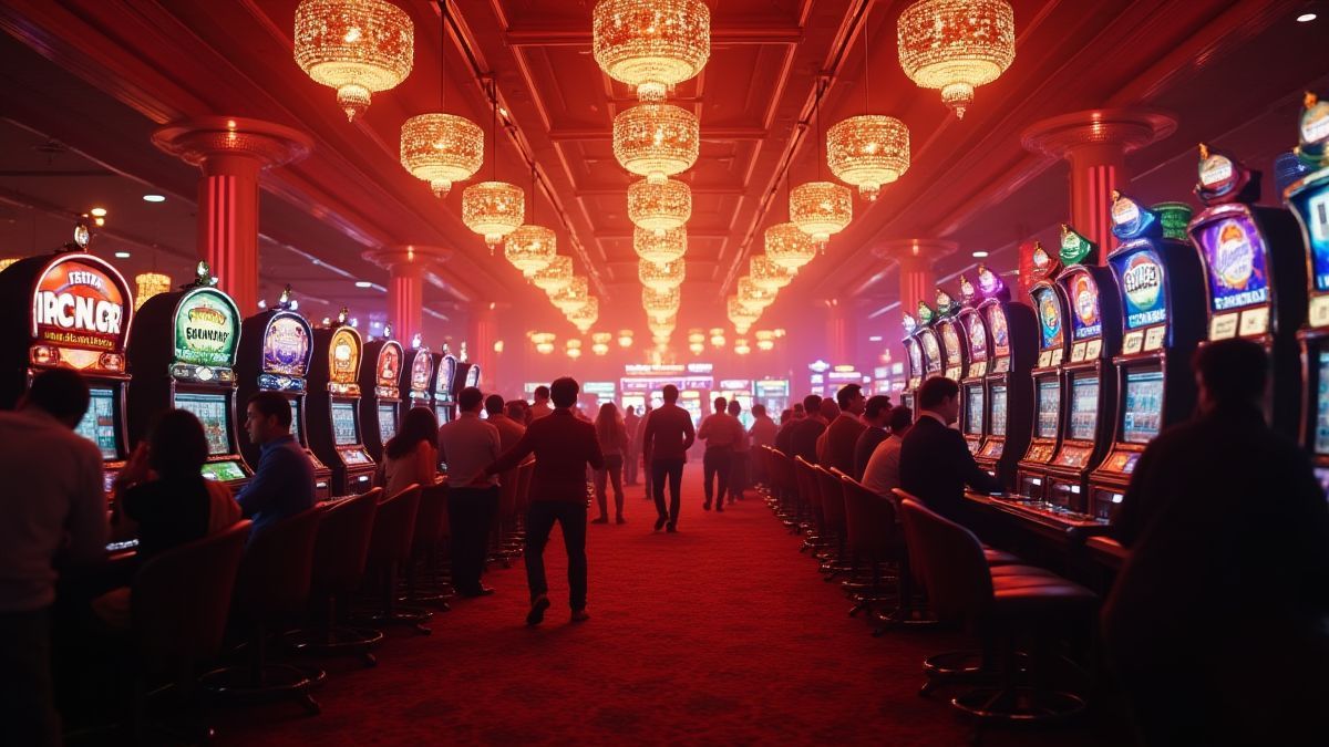 Zona de jackpot en un casino