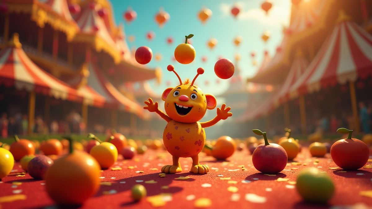 5 Juggle Fruits