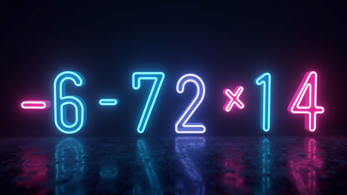 Neon numbers as multipliers.