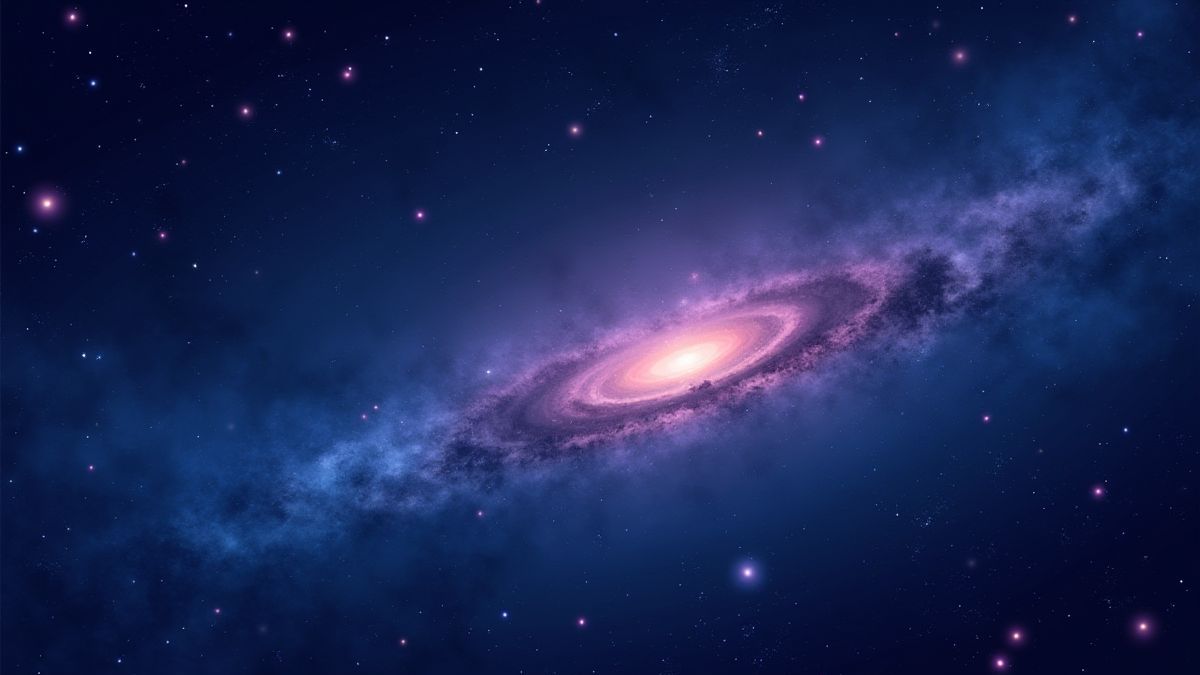 Fondo cósmico con estrellas y efectos brillantes