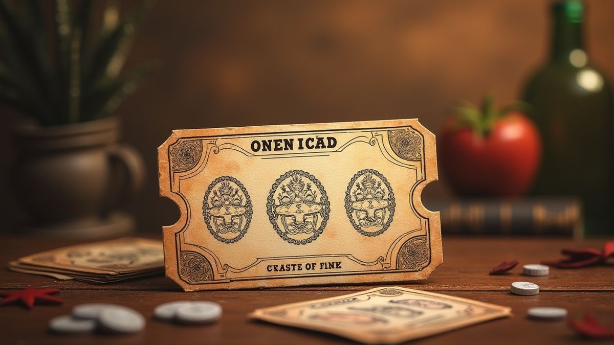 Een nostalgisch ontwerp van klassieke krasloten.