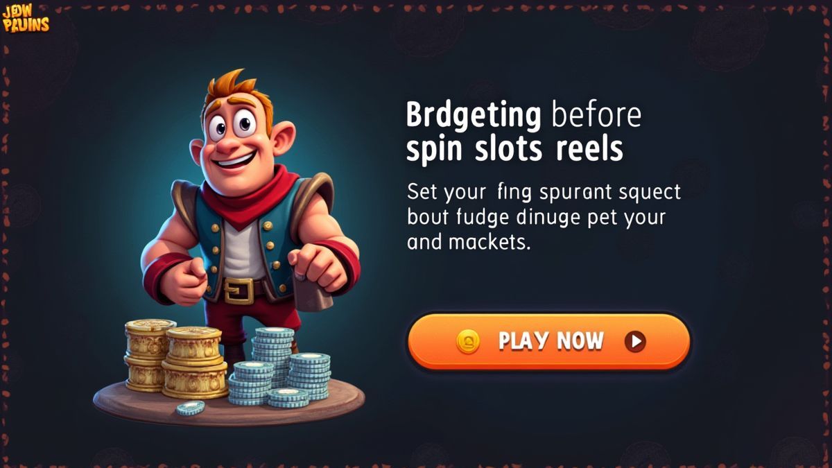 Jogador estabelecendo um orçamento antes de jogar em um slot.