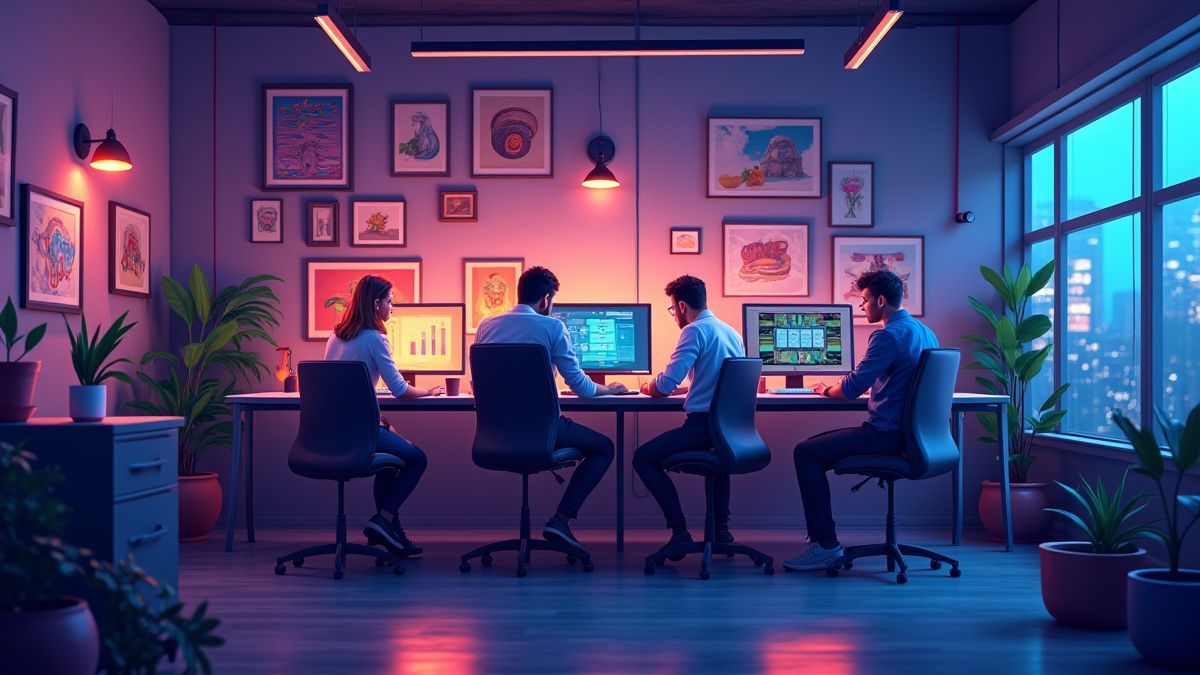 Ontwikkelstudio voor games met ontwerpers die aan slots werken.