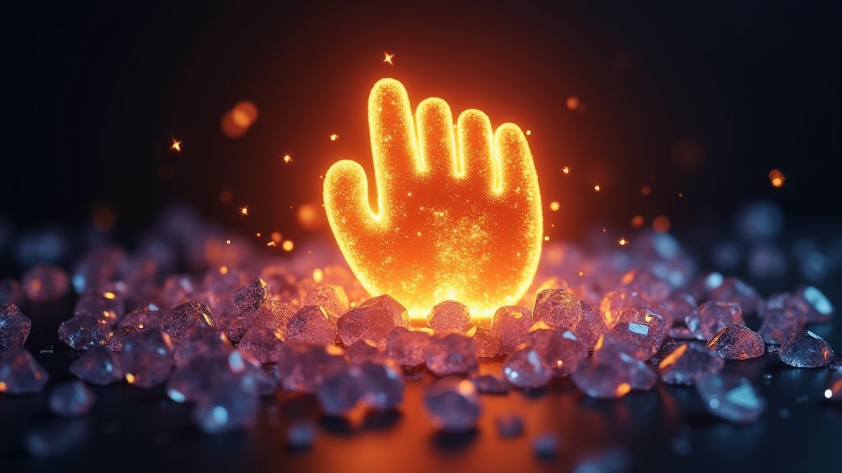 Un símbolo Wild brillante rodeado de gemas resplandecientes.