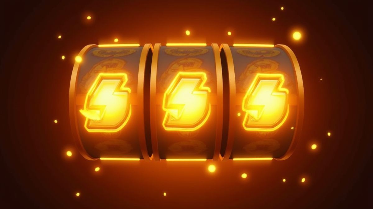 Símbolos dorados expansivos brillando intensamente en un carrete.