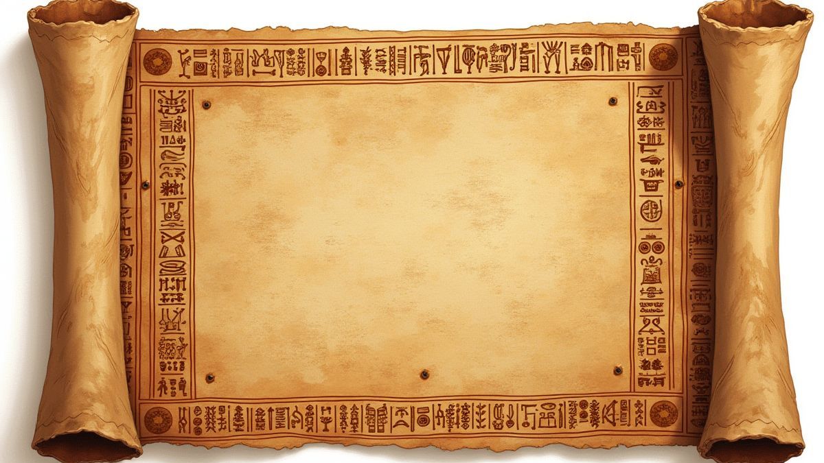 Oud Egyptisch perkament met hiërogliefen.