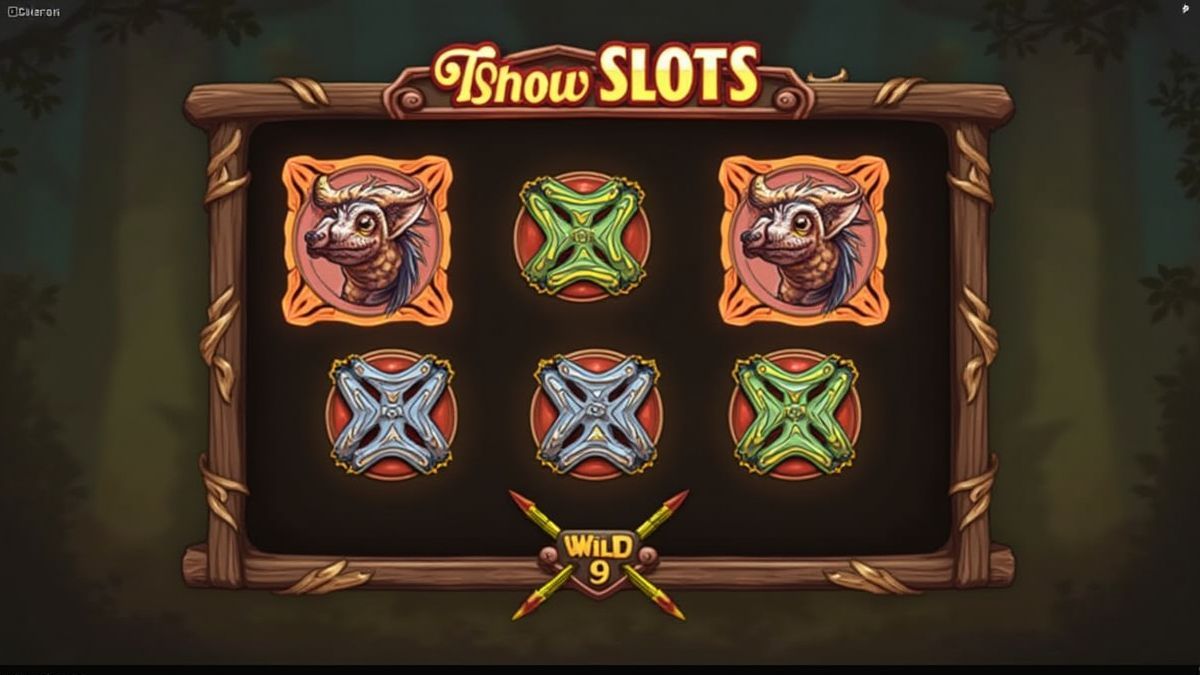 Slot-Interface mit hervorgehobenen Wild- und Scatter-Symbolen.
