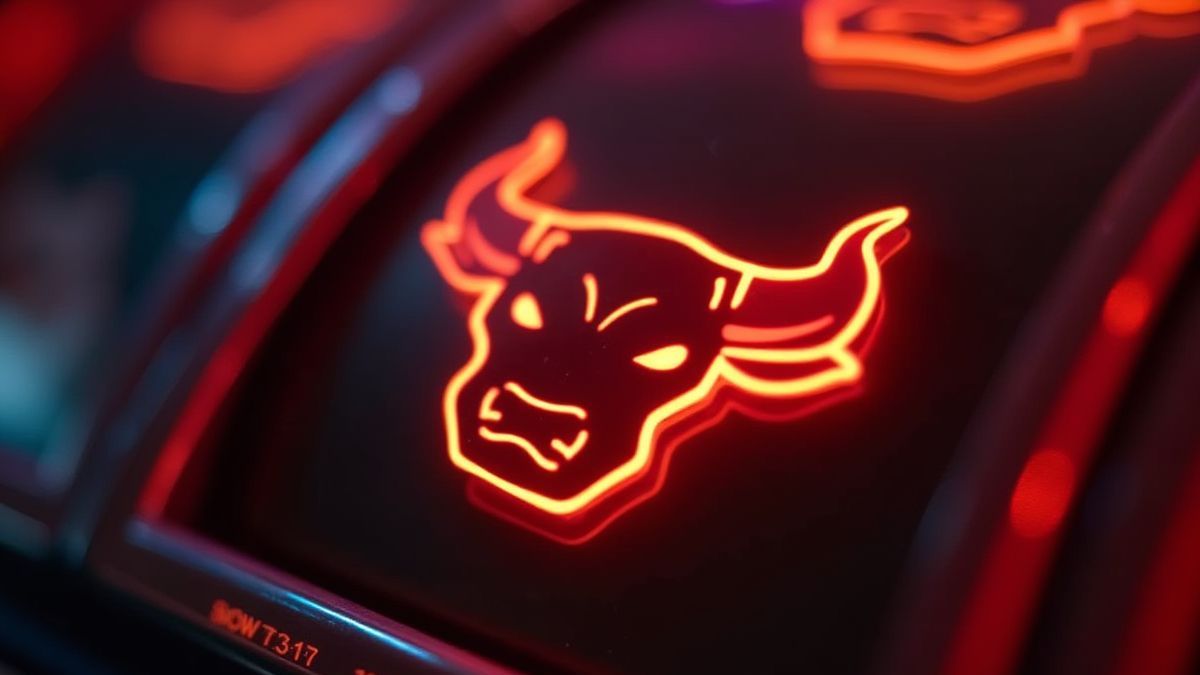 O símbolo do touro brilhando nos rolos.