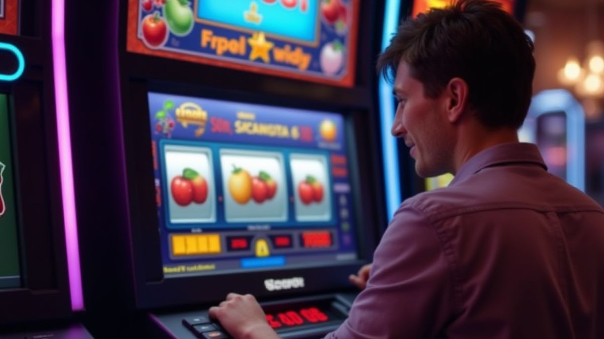 Player enjoying a simple slot with fruits.
