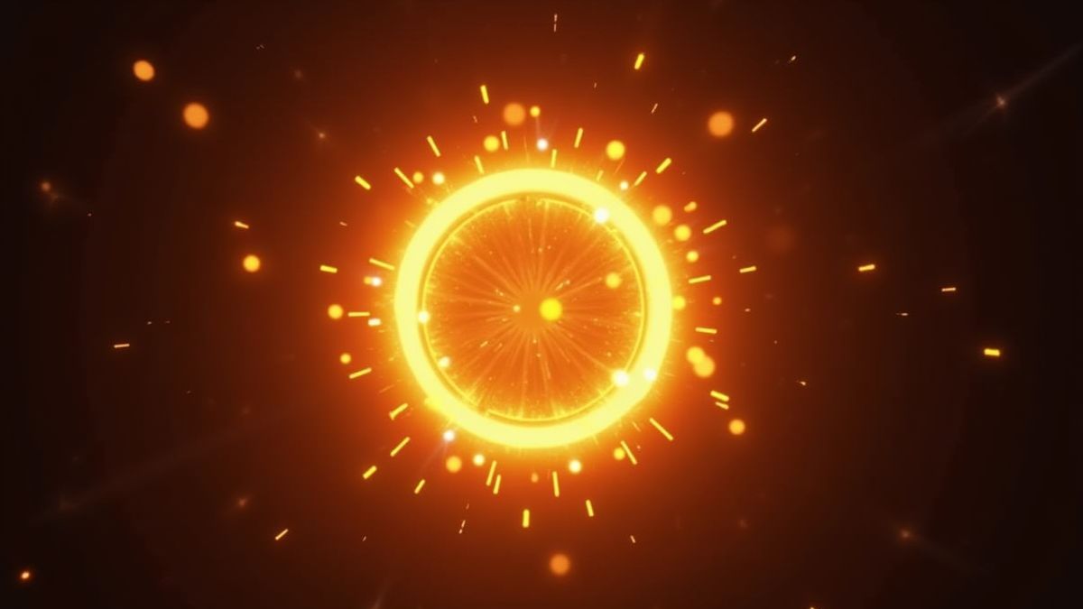 Glowing scatter symbol surrounded by golden lights.