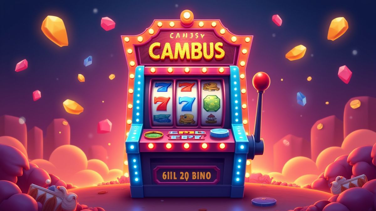 Interface de slot com elementos vibrantes de carnaval.
