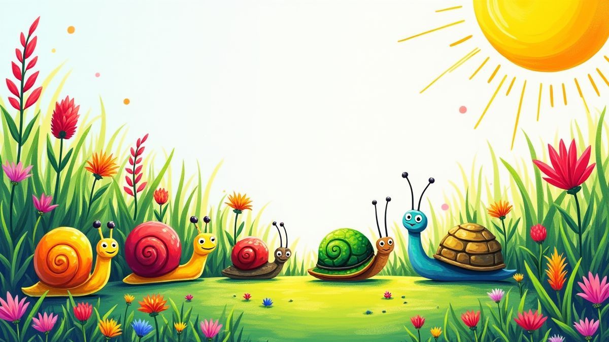 Un jardín lleno de insectos felices disfrutando del sol.