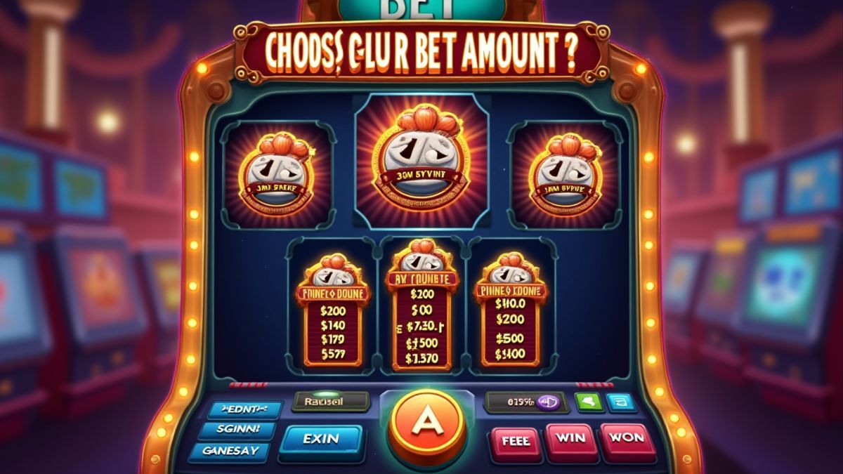 Jugador ajustando su apuesta en la interfaz del slot.