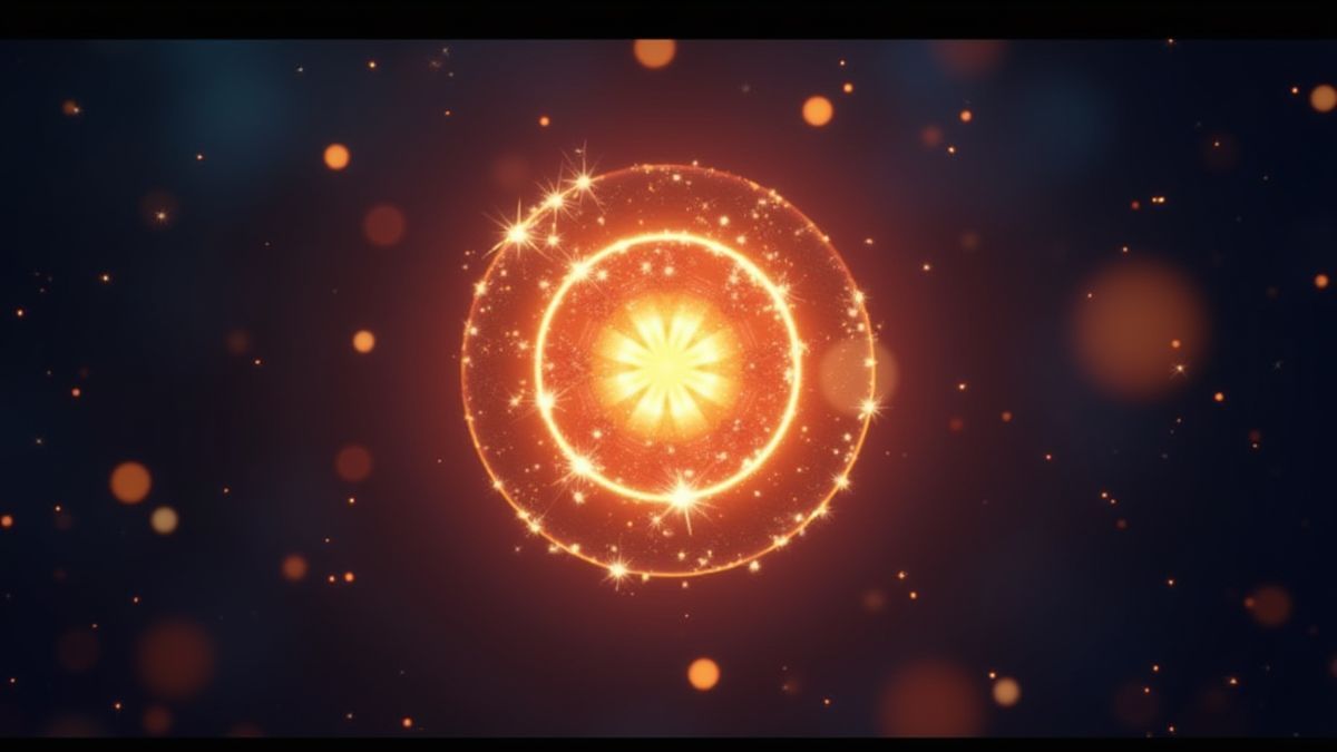 Leuchtendes Scatter-Symbol mit Funkeln und Lichteffekten.