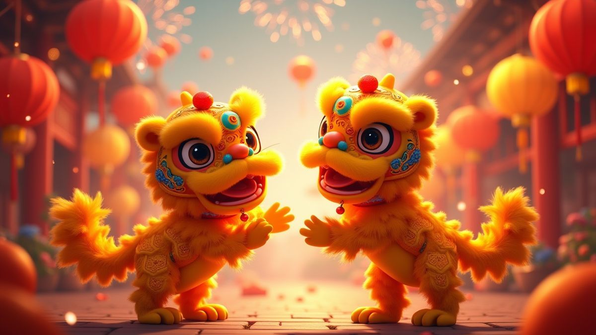 Dancing Lions