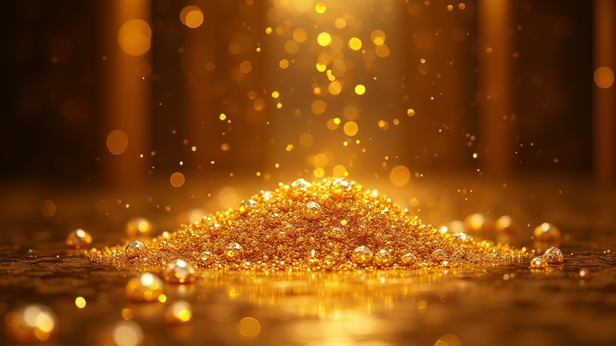 Gouden kluis vol schatten en diamanten