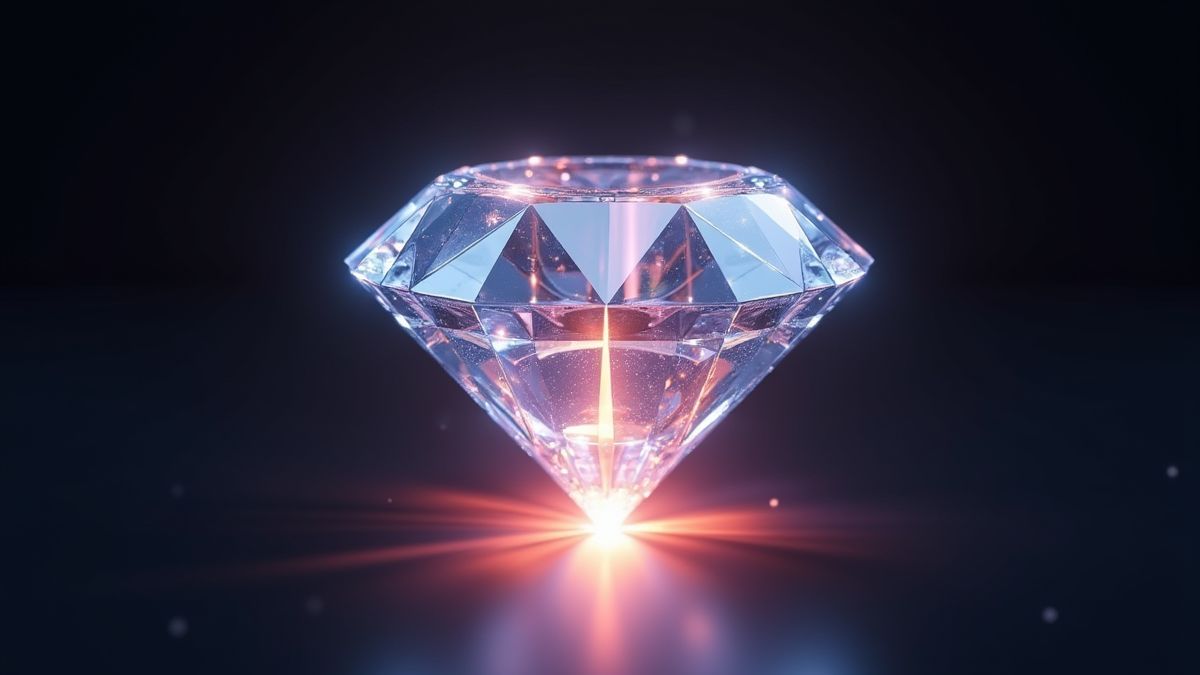 Ein funkelnder Diamant umgeben von einem leuchtenden Multiplikatoreffekt.