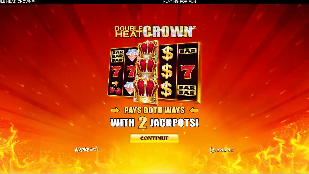 Diapositiva introductoria de Double Heat: Crown