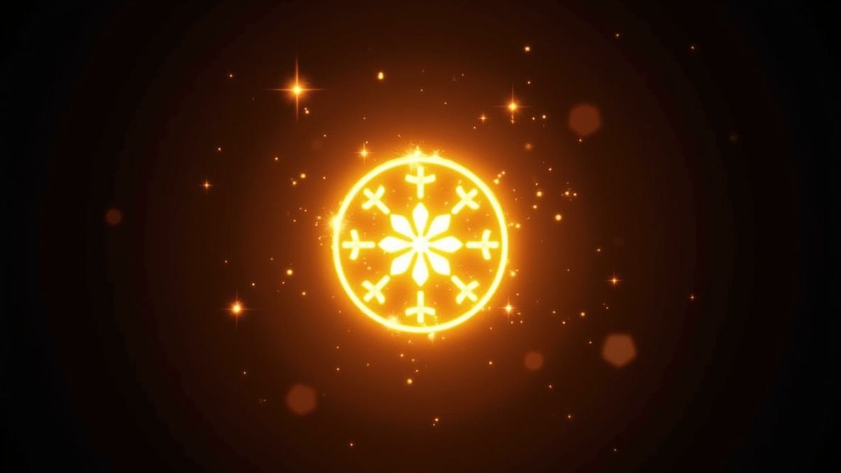 Símbolo scatter brillante con destellos