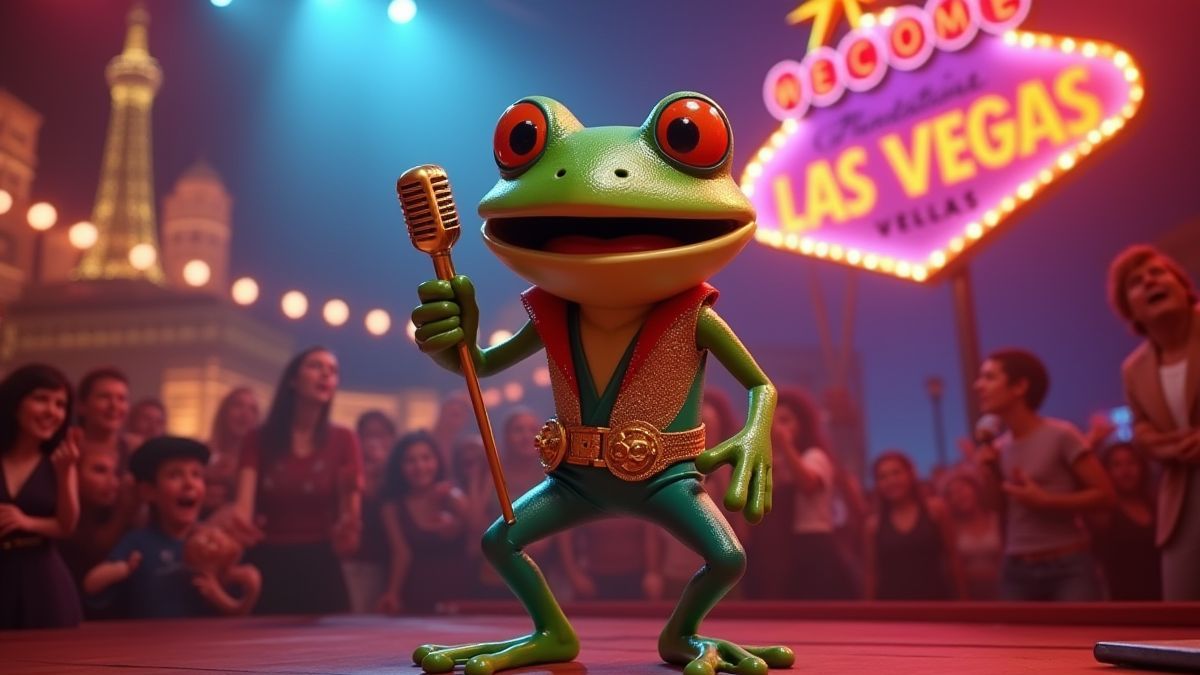 Elvis Frog in Vegas Slot