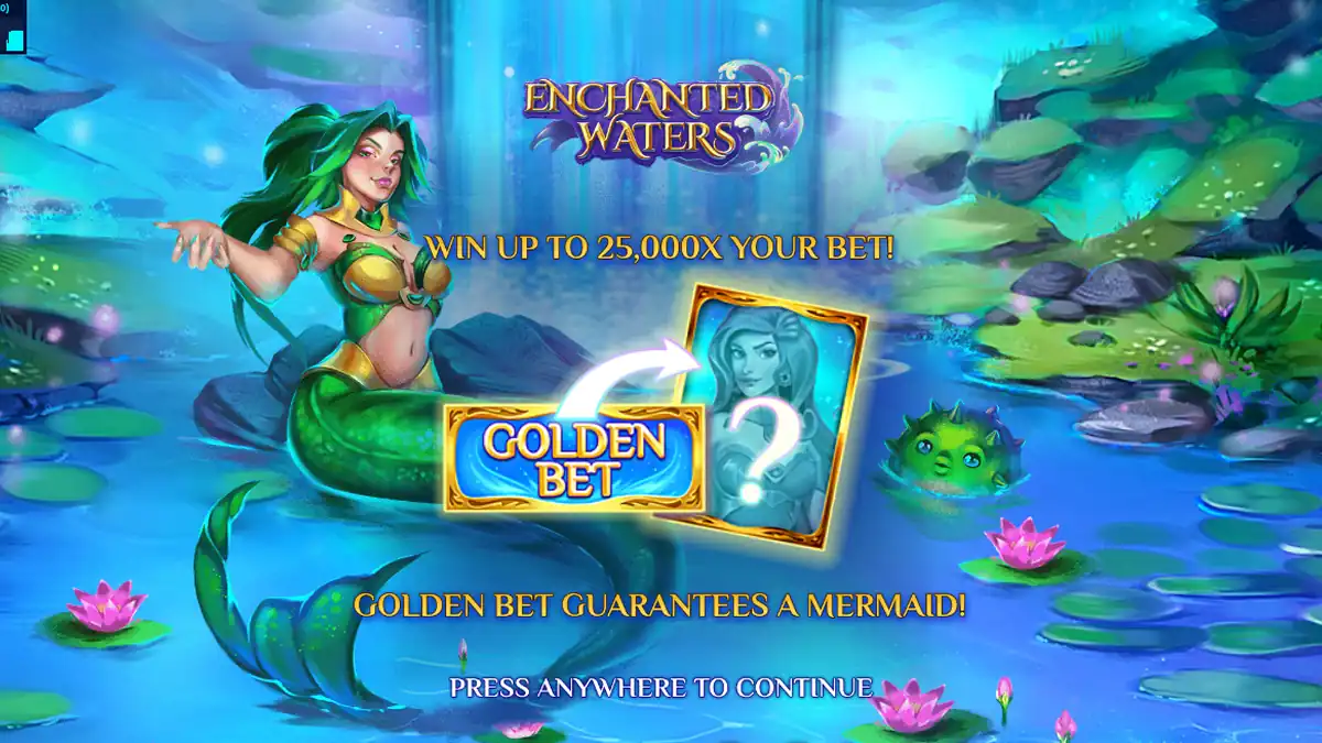Enchanted Waters Slot intro slide 1