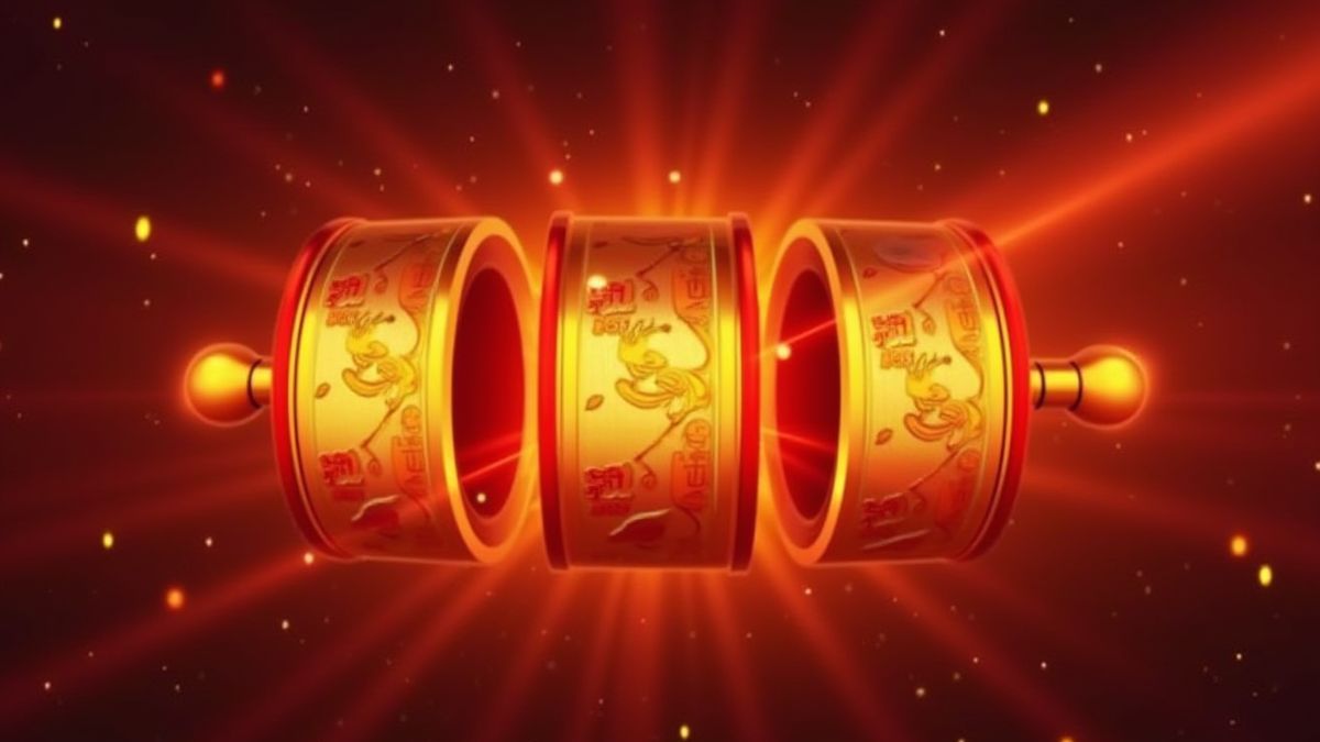 Rolos giratórios com um tema de fogo.