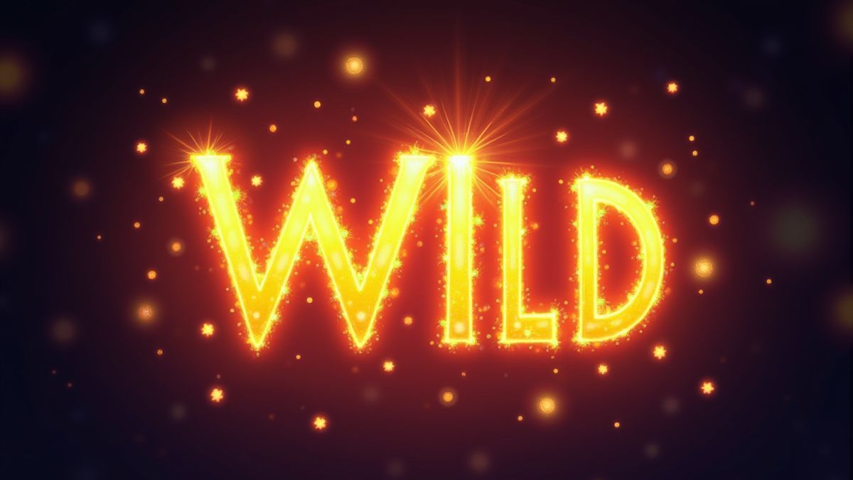Magical wild symbol surrounded by sparkles.