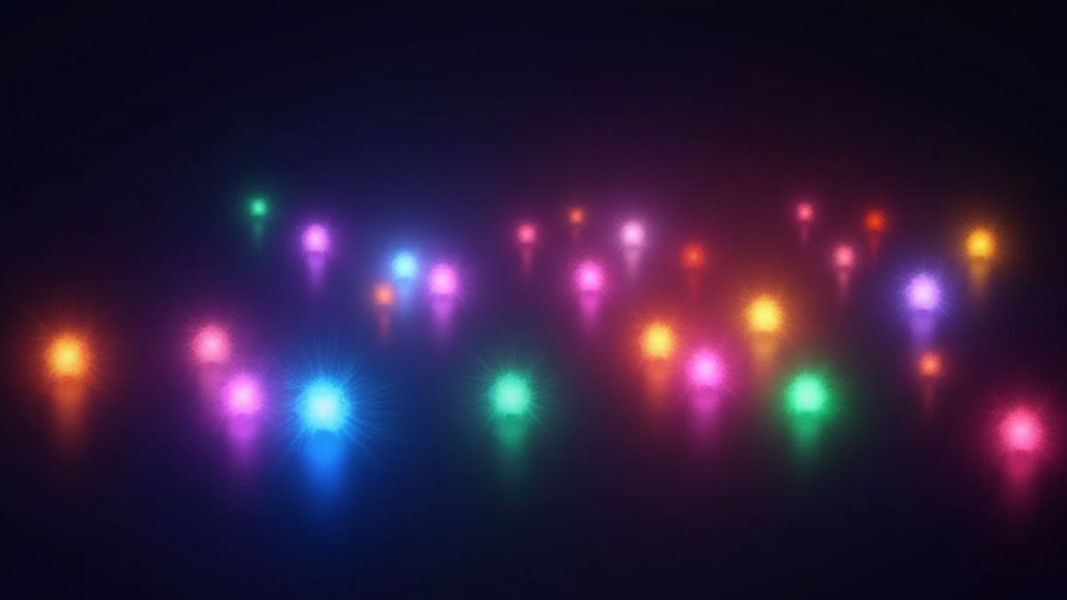 Leuchtende Scatter-Symbole vor einem dunklen Hintergrund.