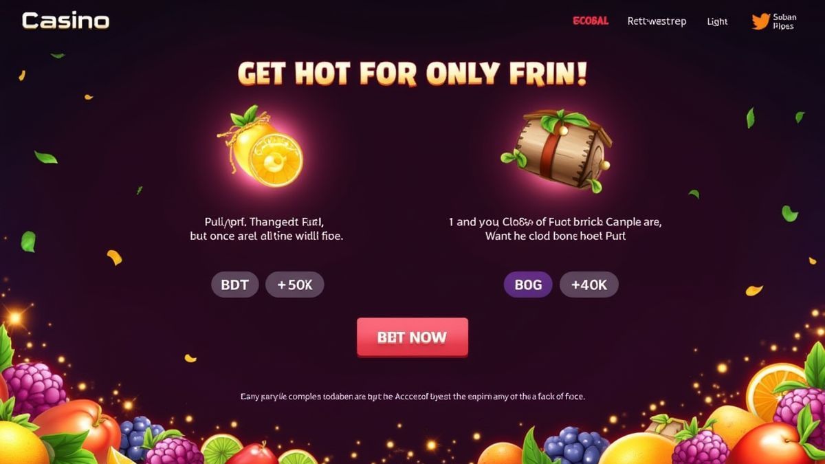 Interface de apostas do Fruit Smasher Slot.
