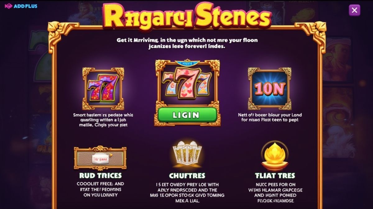 Beginner-friendly slot machine interface.
