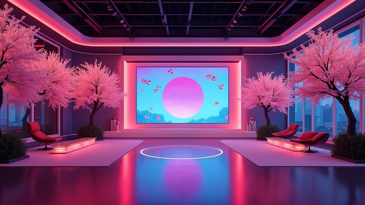 Escenario de programa de televisión japonés