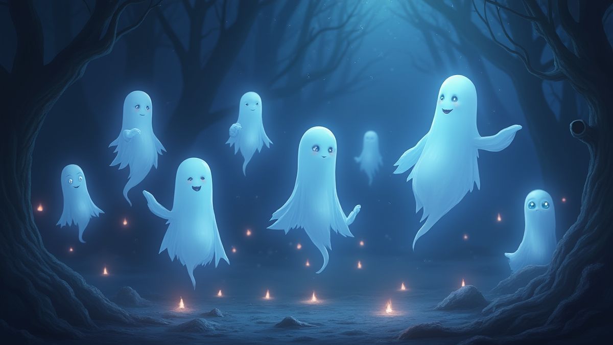 Fantasmas flotantes con habilidades mágicas únicas.