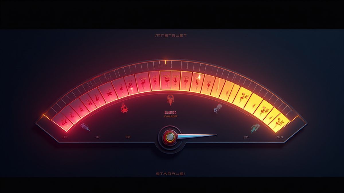The Quantumeter of Gigantoonz showing progressive levels