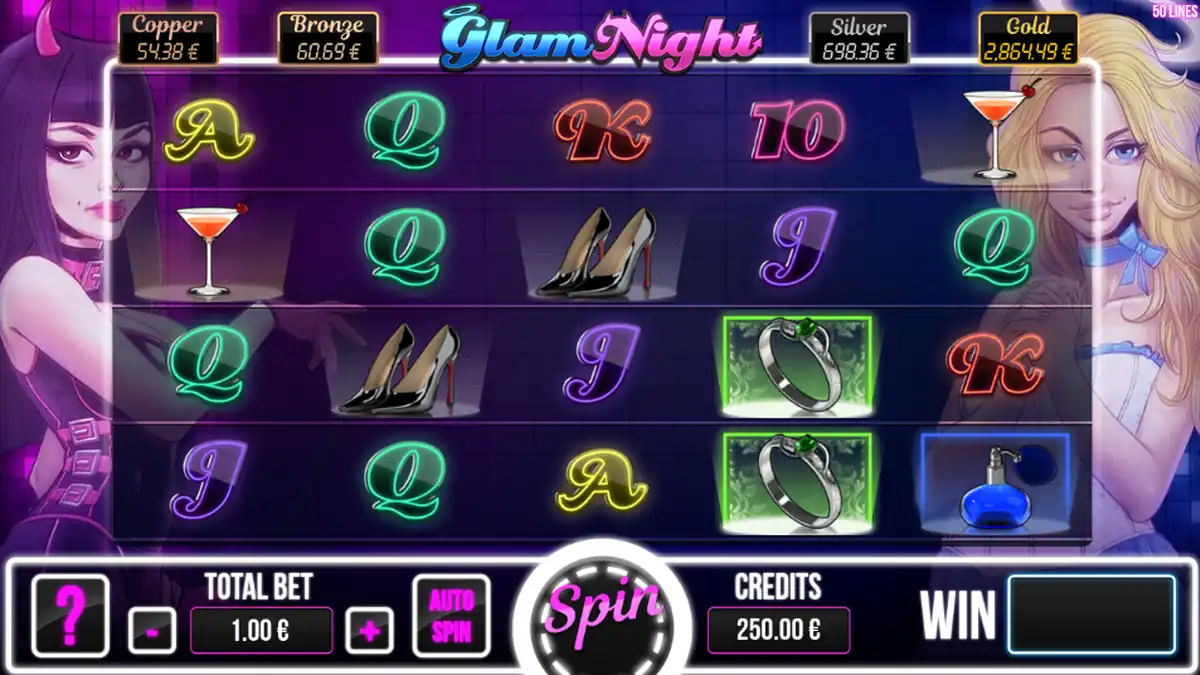 Juego base de Glam Night