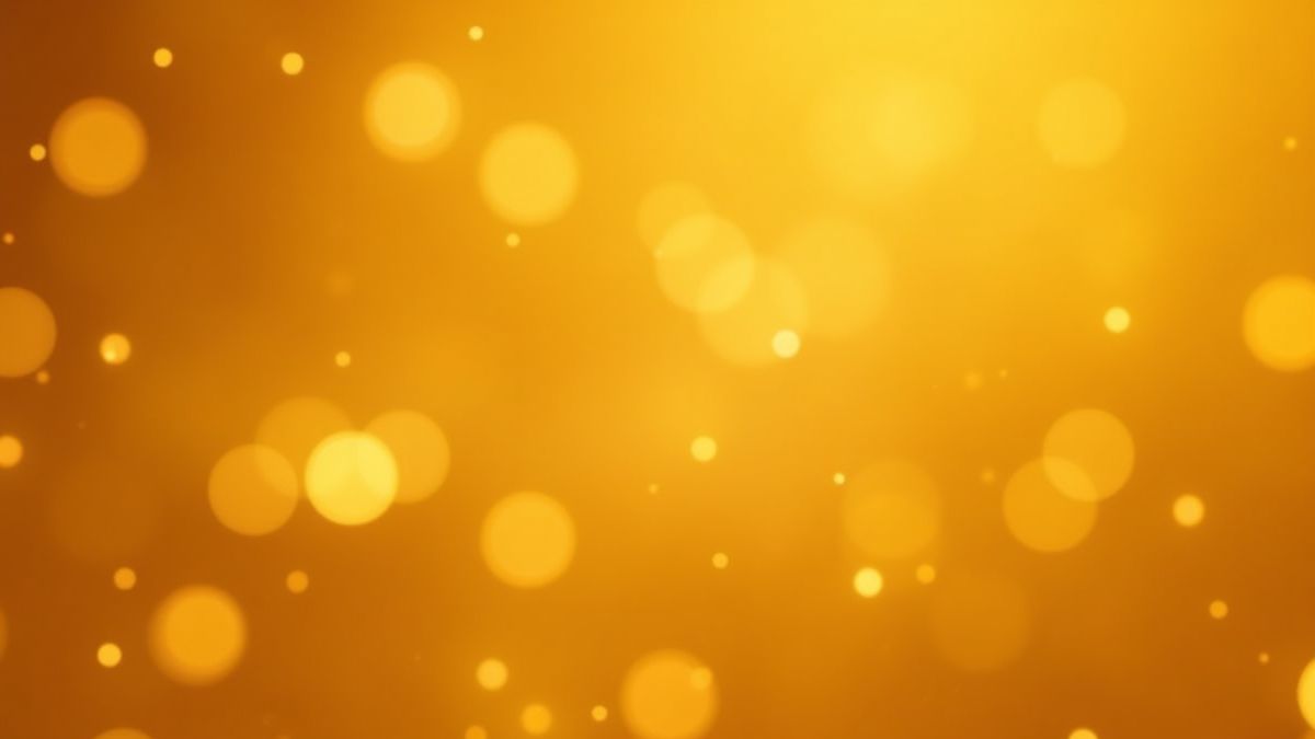 Gouden achtergrond met sprankelende effecten.