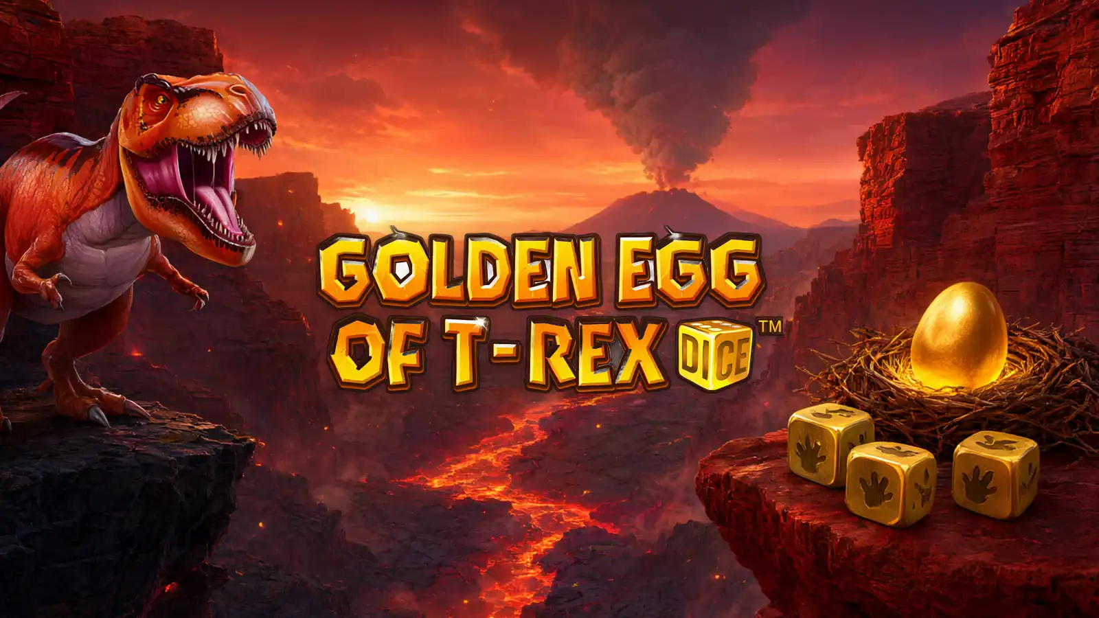 Golden Egg of T-Rex Dice Slot