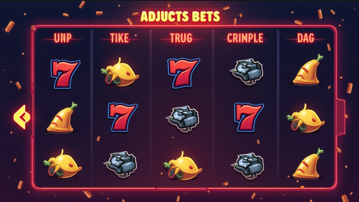 Interface de jogo simples para ajustar apostas.