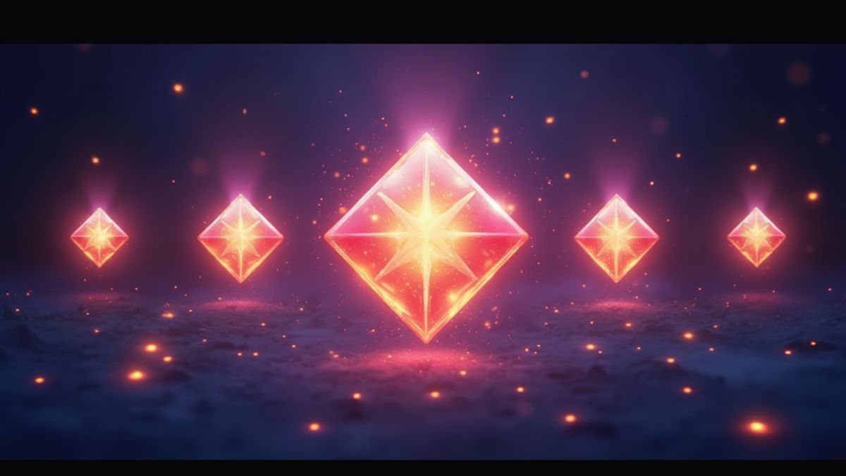 Símbolos Scatter brillando con luz mágica.