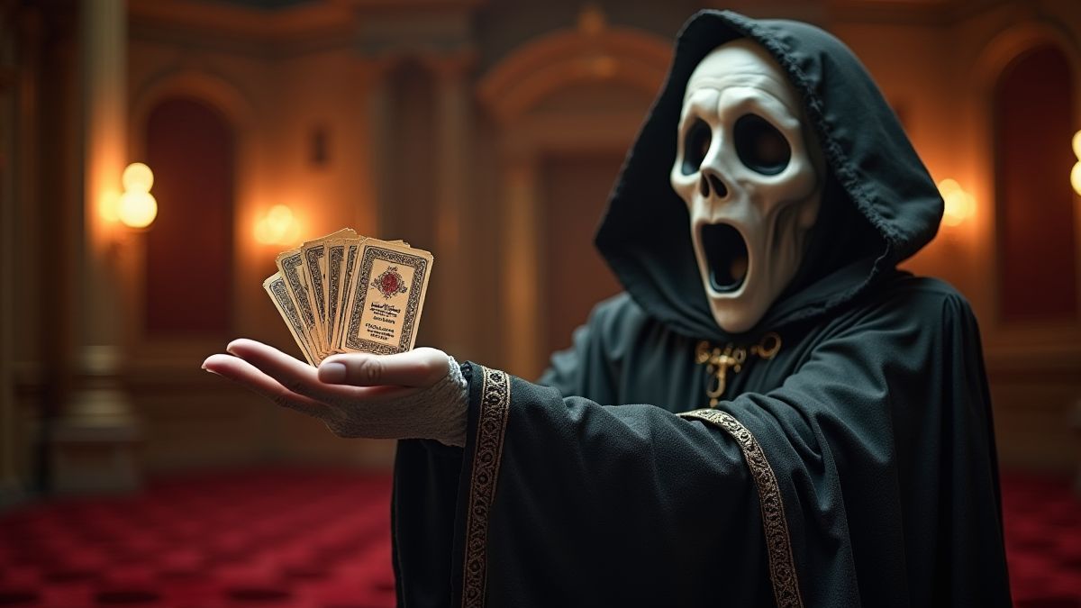 Ghost handing out free spins tickets.