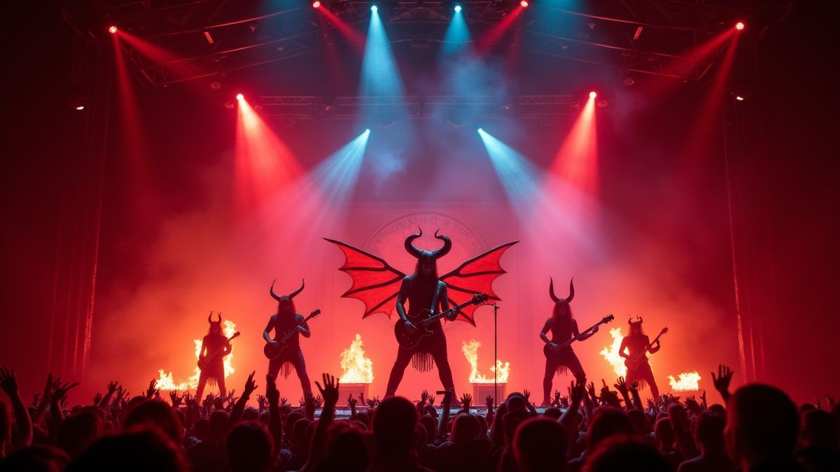 Infernaal rockconcert podium