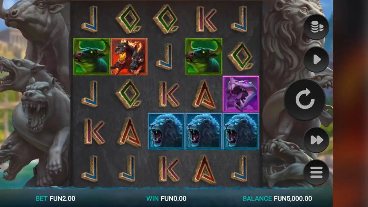 Hercules Unleashed Dream Drop Slot Basisspiel