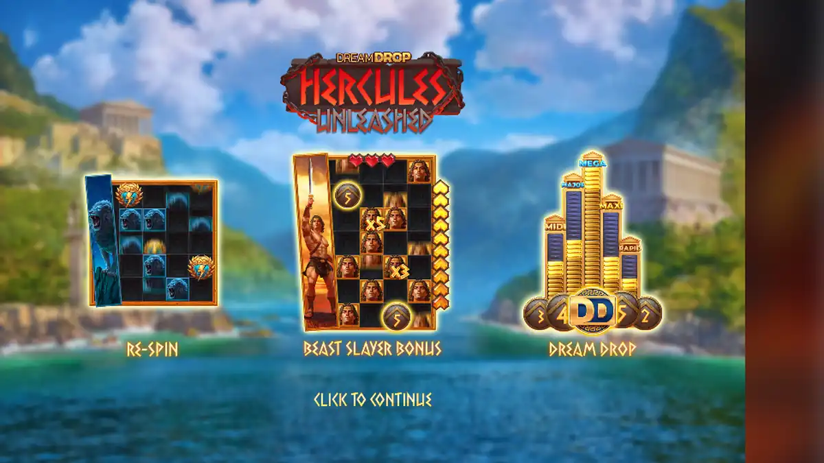 Hercules Unleashed Dream Drop Slot Slider 01