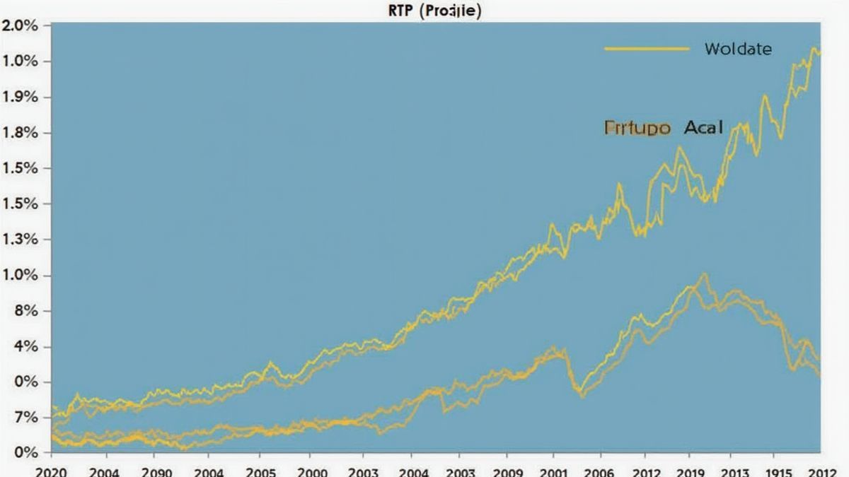 RTP-Diagramm mit moderater Volatilität.