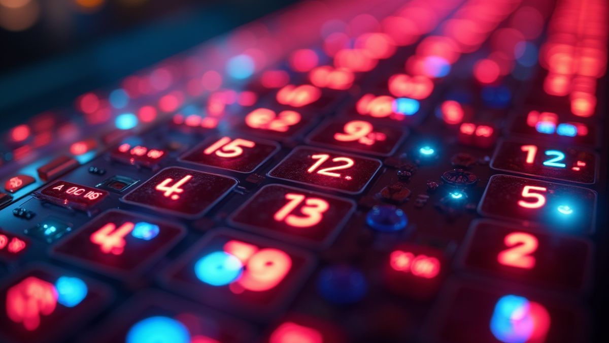 Bright slot machine interface with vibrant colors