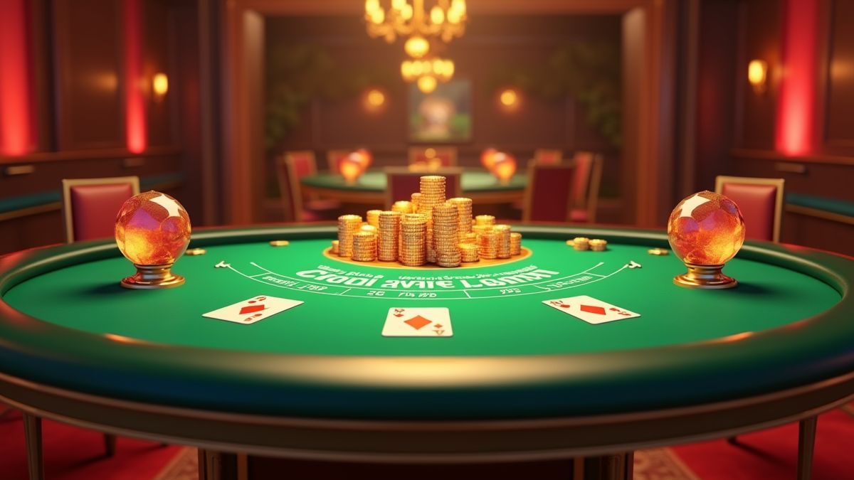 Mesa de blackjack en vivo animada con detalles de jackpot con temática Mega Moolah