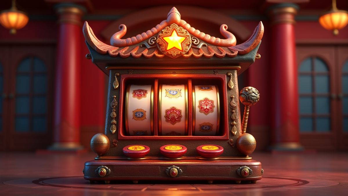 Tema do Star Jackpot Copper numa máquina de slot Dragon Fury